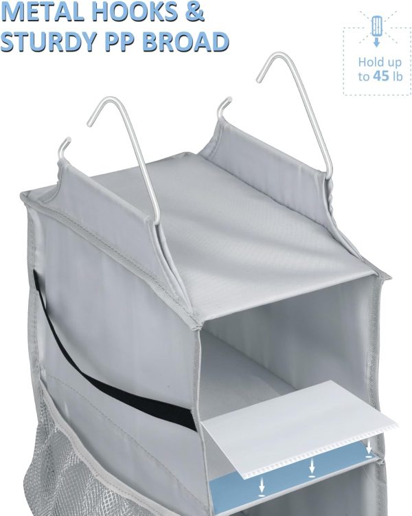 Sleeping Lamb Hanging Shoe Organizer Grey Waterproof 16-3