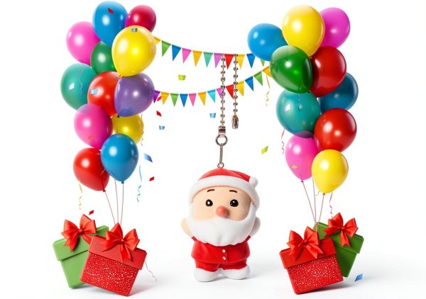OMYZERO Ceiling Fan Pull Chain Art Deco Resin Santa Ornament-2