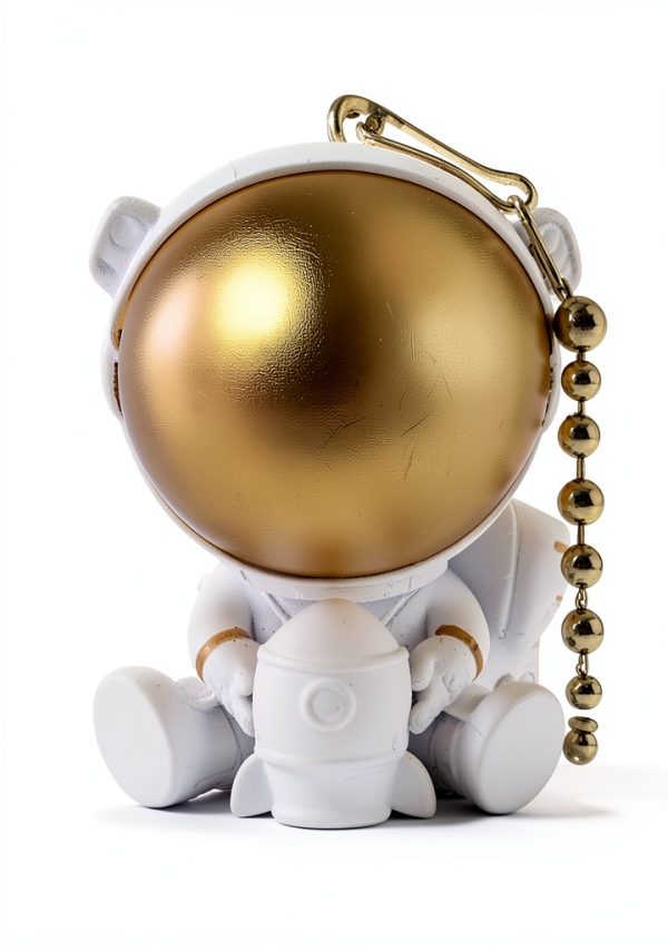 Hyamass Ceiling Fan Pull Chain Gold Spaceman Rocket Charm-4