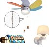 Hyamass Ceiling Fan Pull Chain Gold Spaceman Rocket Charm-3
