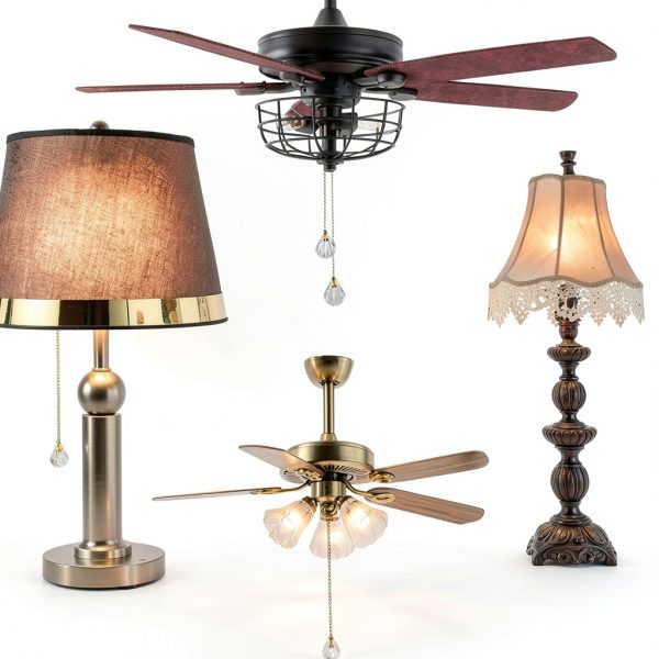 Ceiling Fan Pull Chain Ornaments Gold Ball UTALIND-6