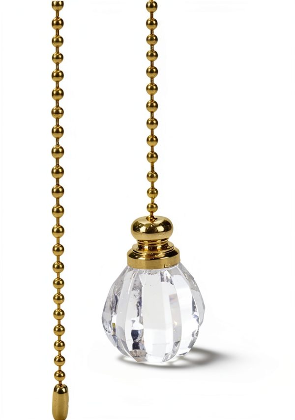 Ceiling Fan Pull Chain Ornaments Gold Ball UTALIND-1