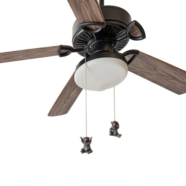 Black Bear Ceiling Fan Pull Chain Rustic Decor Wildlife-3