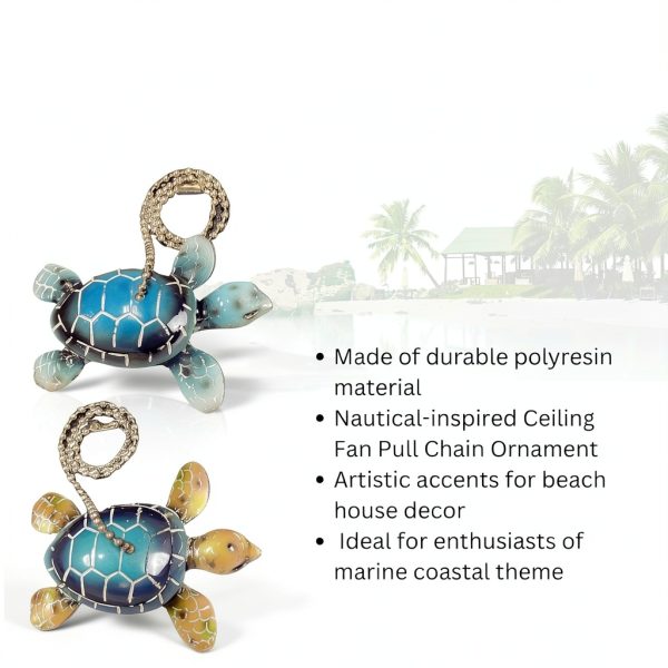 Nautical Ceiling Fan Pull Chain Ornament BestGiftEver Turtle-6