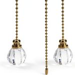 Ceiling Fan Pull Chain Ornaments Gold Ball UTALIND-0