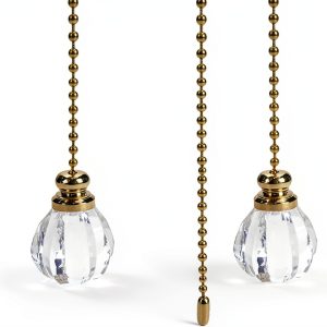 Ceiling Fan Pull Chain Ornaments Gold Ball UTALIND-0