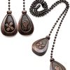 Patelai Ceiling Fan Chain Retro Black Copper Ventilating-5