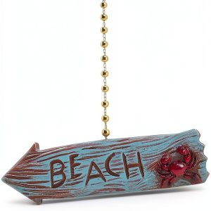 Ceiling Fan Pull Chain Ornament Gold Modern 3D Resin Design-0