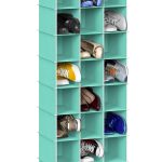 Hanging Shoe Organizer Simple Houseware 24-Section Fabric-0