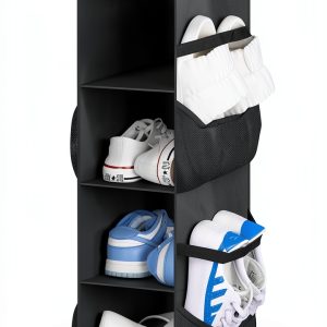 Hanging Shoe Organizer Sleeping Lamb Foldable Closet Storage-0