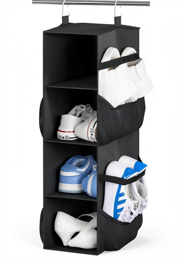 Hanging Shoe Organizer Sleeping Lamb Foldable Closet Storage-0