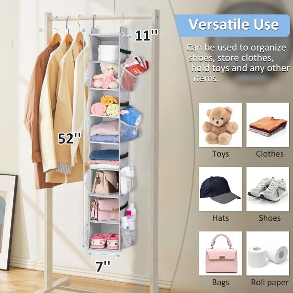 Sleeping Lamb Hanging Shoe Organizer Grey Waterproof 16-6