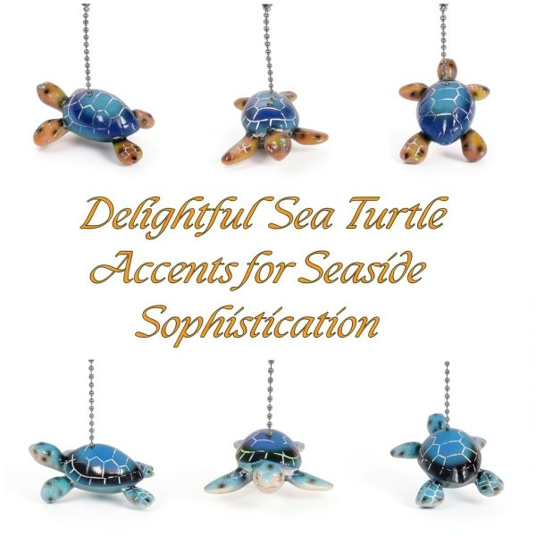Nautical Ceiling Fan Pull Chain Ornament BestGiftEver Turtle-2