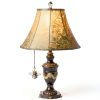 MTLEE Bronze Copper Butterfly Fan Pull Chain Retro Style-5
