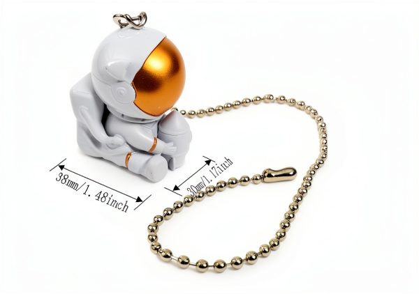 Hyamass Ceiling Fan Pull Chain Gold Spaceman Rocket Charm-2