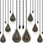 Patelai Ceiling Fan Chain Retro Black Copper Ventilating-0