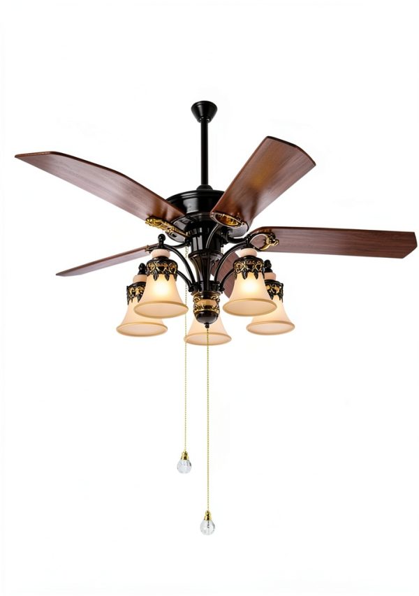 Ceiling Fan Pull Chain Ornaments Gold Ball UTALIND-7