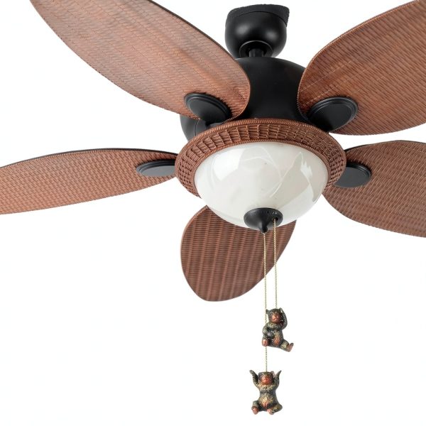Black Bear Ceiling Fan Pull Chain Rustic Decor Wildlife-4