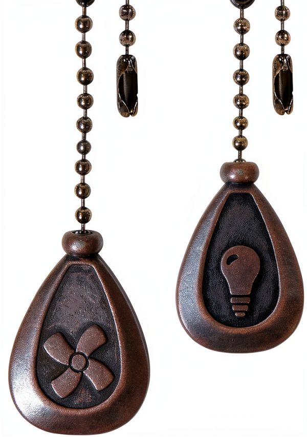 Ceiling Fan Pull Chain Extender SmoTecQ Rustic-0