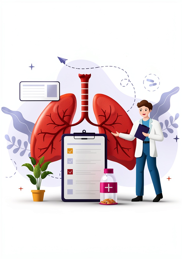Healthcare professional reading the Respiratory Therapy eBook on a tablet