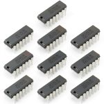 10pcs SN7404N Hex Inverter IC 6-Channel Logic Gate Chip PDIP-14 for 5V Digital Signal Processing Applications-0