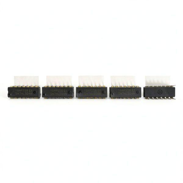 74LS04 Hex Inverter 5‑Pack DIP‑14 Open Collector Logic Gate by Todiys-0