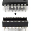 SN74HC14N 74HC14 Hex Schmitt-Trigger Inverters DIP-14 IC & DIP Sockets Machined Round Contact Pins Holes Pitch 2.54mm DIP 14 Breadboard-Friendly (Pack of 6)-0